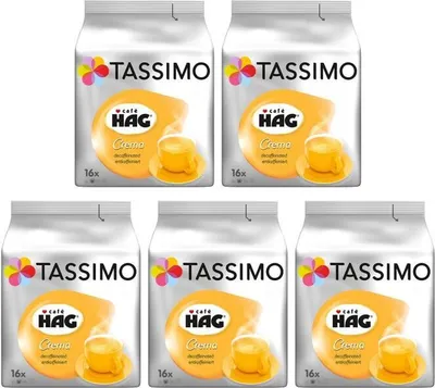 Produktbild von Tassimo Cafè Hag bez kofeinu 5x16 porcí