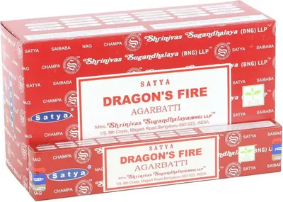 Immagine prodotto di Satya - Bastoncini d'incenso, fuoco di drago confezione da 12 SD6967 (taglia unica) (marrone)