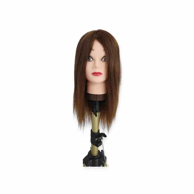 Image de Formation De Coiffeur Tête 100% Vrais Cheveux Longueur 40 Cm