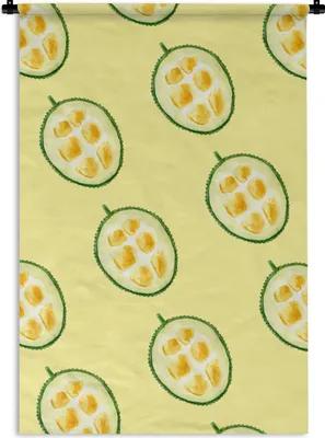 Produktbild von MuchoWow® Wandteppich Wandbehang Zitrusfrüchte - Obst - Muster 120x180 cm Tapisserie Dekoration Wandtuch - Schlafzimmer - Dekorationen für das Haus