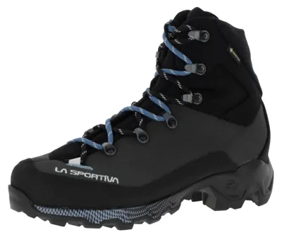 Produktbild von La Sportiva Aequilibrium Trek Woman GTX wasserdichte, leichte und stabile Damen Bergschuhe mit griffiger Laufsohle | Hikingschuhe Carbon/Limestone EU 39,5