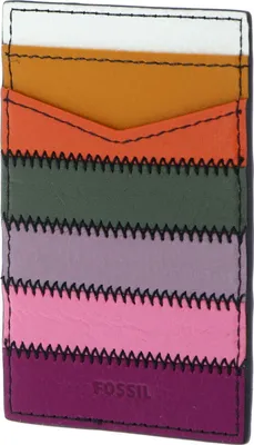 Produktbild von FOSSIL Leder Kartenhalter Gifts Credit Card Sticker Multi weiß mehrfarbig