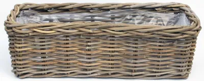 Produktbild von Blumentopf Pot Rotan Antique Grey 60X23H20 cm Van der Leeden