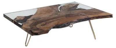 Obrázek produktu pro Eleganter brauner Couchtisch aus Holz im modernen Design
