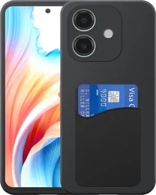 Obrázek produktu pro Vhodné pro Oppo A2 / A79 Pouzdro na telefon se silikonovým držákem karet - Flexibilní zadní kryt Pouzdro ze silikonového TPU se silikonovou drážkou na karty - černé - Smartphonica