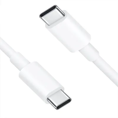 Immagine prodotto di Cavo USB-C a USB-C 60W 2 m bianco per ricarica rapida Samsung, Huawei, Apple