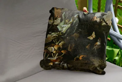 Produktbild von MuchoWow® Outdoor Kissen - Tiere und Pflanzen - Melchior d'Hondecoeter - 60x60 cm - Wetterfest - Lounge Kissen - Dekoration - Schlaf Kissen