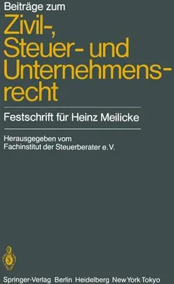 Obrázek produktu pro Beiträge zum Zivil-, Steuer- und Unternehmensrecht