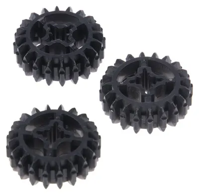 Produktbild von 3x Lego Technic Zahnrad 20 Zähne schwarz Rad Mindstorms 4177430 18575 32269