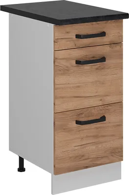Produktbild von Küchenunterschrank Vicco R-Line Goldkraft Eiche 40 cm AP Anthrazit, Model 52269