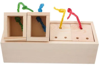 Image de Distributeur de nourriture en bois pour petits animaux