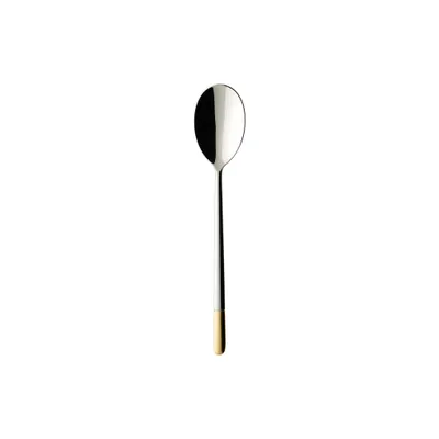 Zdjęcie produktu dla Villeroy & Boch – Nóż стоłowy Ella, częściowo pozłacany, wymiary 211 x 39 x 25 mm – stal nierdzewna – numer artykułu 1263510040 – EAN 4003683311551 – zestaw 12 sztuk – w zestawie 4 słomki ze stali nierdzewnej