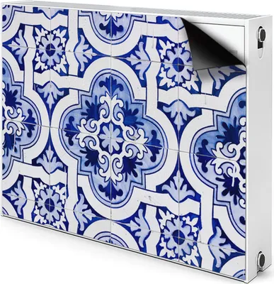 Produktbild von Magnet Radiator Magnet Mat Heizkörper Heizung Verkleidung Abdeckung 100x60 cm  - Blaue, Fliesen