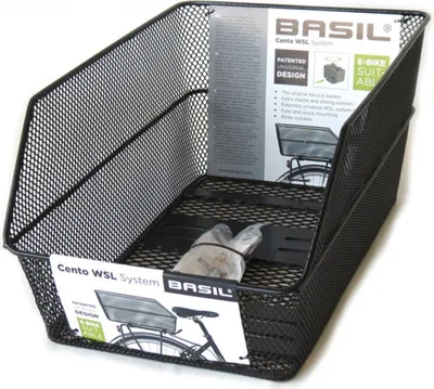Produktbild von Basil Cento WSL Fahrradkorb Gepäckträgerkorb Fahrrad Korb Hinterradkorb hinten universell