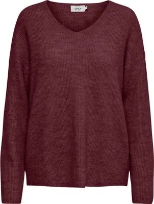 Immagine prodotto di SOLO Caldo maglione lavorato a maglia elasticizzato maglione con scollo a V e manica lunga ONLDANIELLA taglia: M