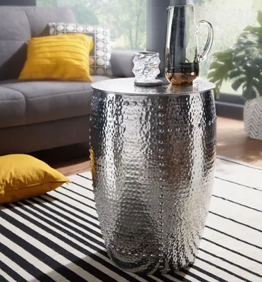 Produktbild von Beistelltisch PEDRO 41,5x62x41,5cm Aluminium Silber