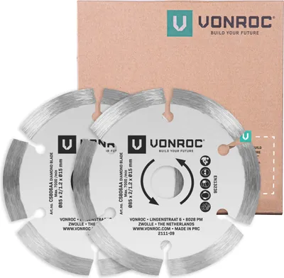 Produktbild von Vonroc Diamant-Sägeblätter für Kompakt-Kreissägen und -Tauchsägen - 85x15mm