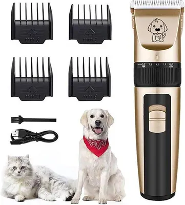 Image de Tondeuse professionnelle pour chats avec kit de recharge (Gold)