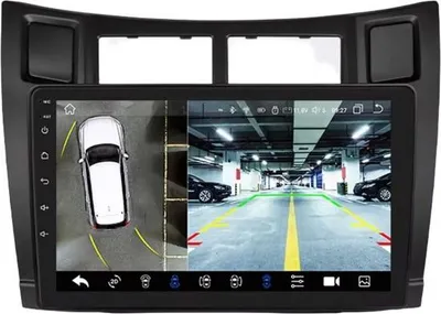 Immagine prodotto di Autoradio con Bluetooth e CarPlay per Toyota Yaris (2005-2012) - Compatibile con Apple e Android - Impianto stereo - Sistema di navigazione