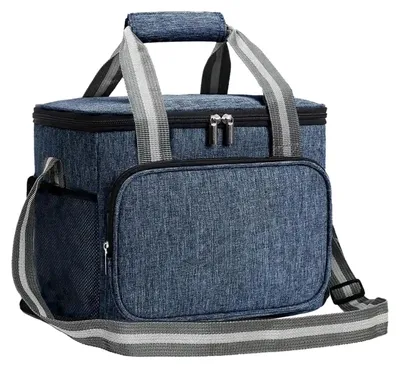Immagine prodotto di EDIBAZZAR | LUNCH BOX Cestino termico per il pranzo, capiente borsa per il pranzo, borsa per il pranzo da appendere al collo