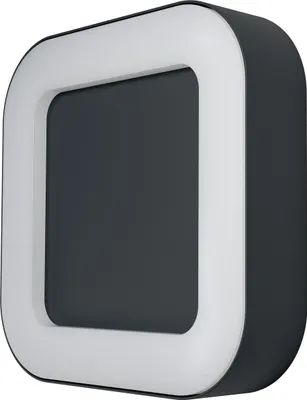 Zdjęcie produktu dla OSRAM ENDURA Style Square kwadratowa zewnętrzna lampa ścienna/sufitowa LED w kolorze ciemnoszarym, wykonana z aluminium, energooszczędna, stopień ochrony IP44, do tarasów i balkonów