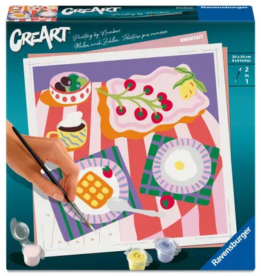 Produktbild von CreArt, Malen nach Zahlen Adults Trend - Frühstückszeit