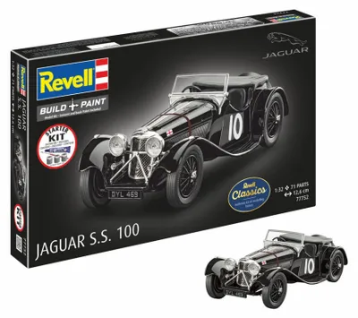 Obrázok produktu pre Sada na stavbu modelu Jaguar SS 100 s príslušenstvom