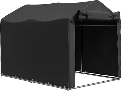 Produktbild von Garagenzelt, wasserdicht Zeltgarage mit Tür, UV-beständig 220 x 157 x 165 cm Schwarz