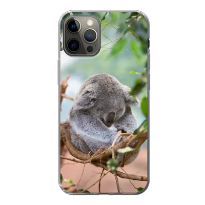 Produktbild von MuchoWow® Handyhülle Schutzhülle Hülle für iPhone 13 Pro Koala - Zweige - Kinder - Jungen - Mädchen Silikon Softcase Handy Hülle - Handy-Tasche