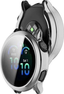 Produktbild von Schutzhülle für Garmin Vivoactive 6, Bizon Case Watch Felipe, Silbern