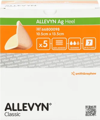Produktbild von ALLEVYN Ag Heel Fersenverband, 5 St VER