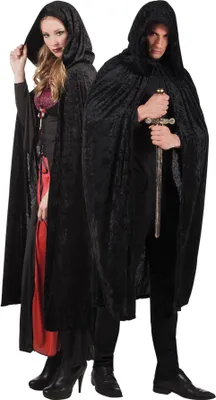 Immagine prodotto di Capo Dawn diavolo vampiro mantello nero carnevale costume Halloween 170 cm