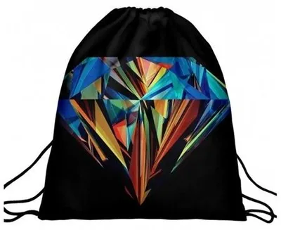 Produktbild von Rucksacktasche mit Aufdruck „Diamond Colors“ (A4)