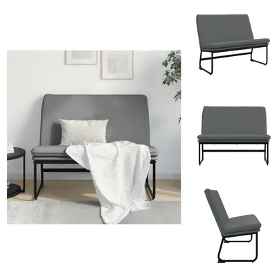 Produktbild von vidaXL Sitzbank Dunkelgrau 100x75x76 cm Stoff -  Sitzbänke