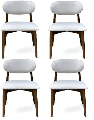 Image de Ensemble de 4 chaises de salle à manger, design moderne, chaises de cuisine