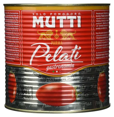 Obrázek produktu pro Mutti Pelati loupaná rajčata loupaná rajčata na vaření 2500g