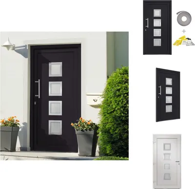 Produktbild von vidaXL Haustür Anthrazit 98x200 cm - Haustüren