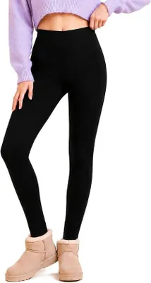 Productafbeelding van Thermoleggings dames S/M/L/XL - warme fleecevoering - perfect voor de winter
