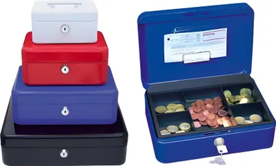 Image de WEDO Insert de remplacement pour caissette à monnaie avec 5 compartiments, noir pour caissette à monnaie avec clip