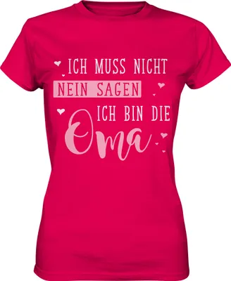 Produktbild von Oma lustiges Damen Premium T-Shirt – Sorbet / XL
