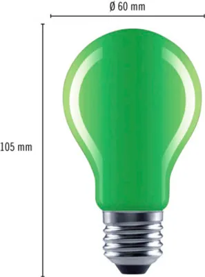 Produktbild von FLAIR LED Lampe A60 E27/4W grün