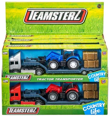 Produktbild von Teamsterz Traktor Spielzeug - Landwirtschaft Transporter - Spielzeugauto