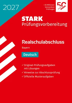 Produktbild von STARK Deutsch - Realschulabschluss 2027 Bayern - Prüfungsvorbereitung
