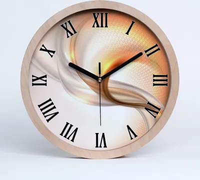 Produktbild von Holzuhr 20fi cm wanduhr - schwarze Spitzen - abstrakter Hintergrund