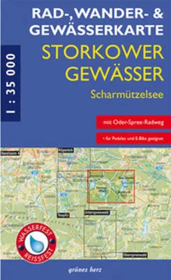 Produktbild von Rad-, Wander- & Gewässerkarte Storkower Gewässer, Scharmützelsee