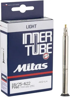 Immagine prodotto di Tubo Mitas 23 - 28 mm Nero 60,0 Galuskový Duša