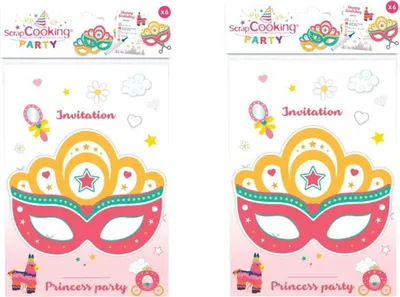 Produktbild von 12 ausgeschnittene Einladungskarten - Prinzessin