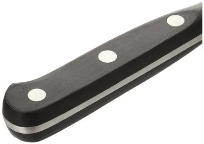 Universalmesser 13 cm, voll geschmiedet, Pakkaholzgriff, schwarz