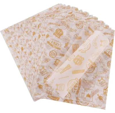 Productafbeelding van Bakpapier, velletjes, voor burgers, friet, 100 stuks, 25x21,5 cm