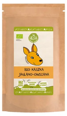KASZKA JAGLANO - OWSIANA BEZ DODATKU CUKRÓW BIO 200 g - HELPA